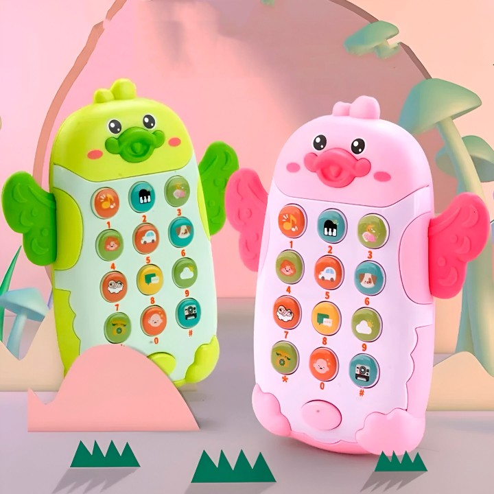 Teléfono Celular Juguete Musical Pato Niño Bebe + Baterias