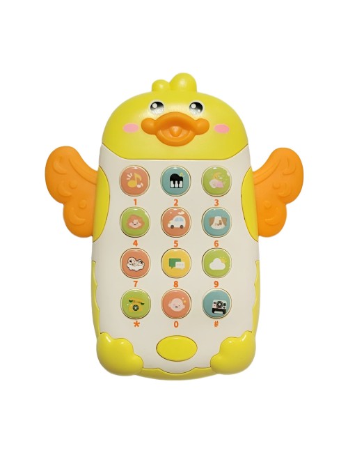 Teléfono Celular Juguete Musical Pato Niño Bebe + Baterias
