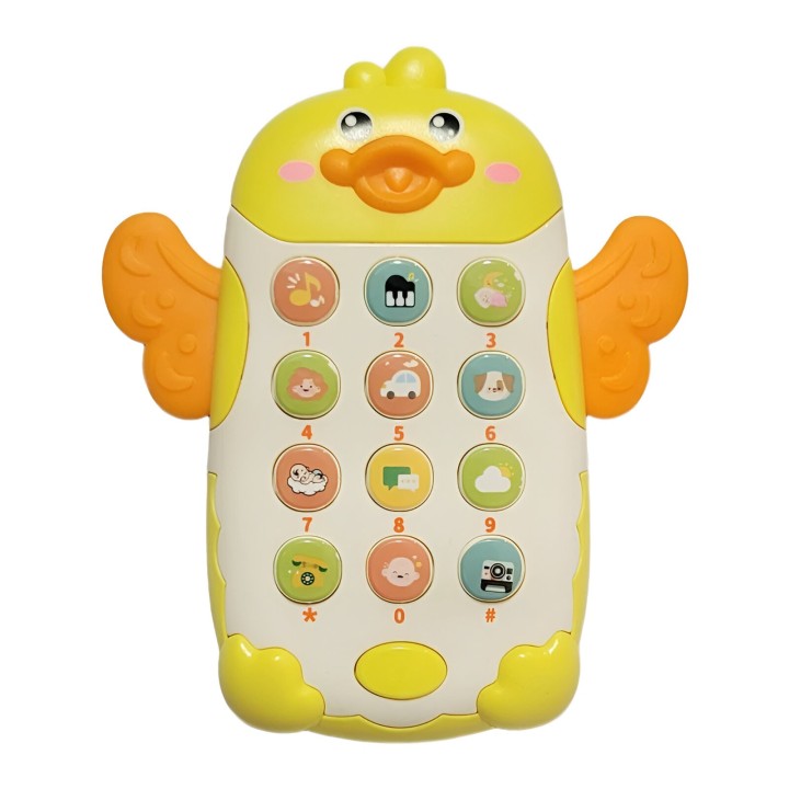 Teléfono Celular Juguete Musical Pato Niño Bebe + Baterias