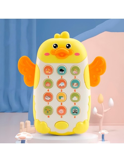 Teléfono Celular Juguete Musical Pato Niño Bebe + Baterias