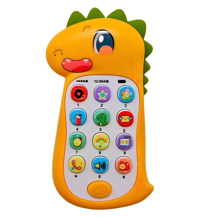 Teléfono Celular Juguete Musical Dinosaurio Niño + Baterias