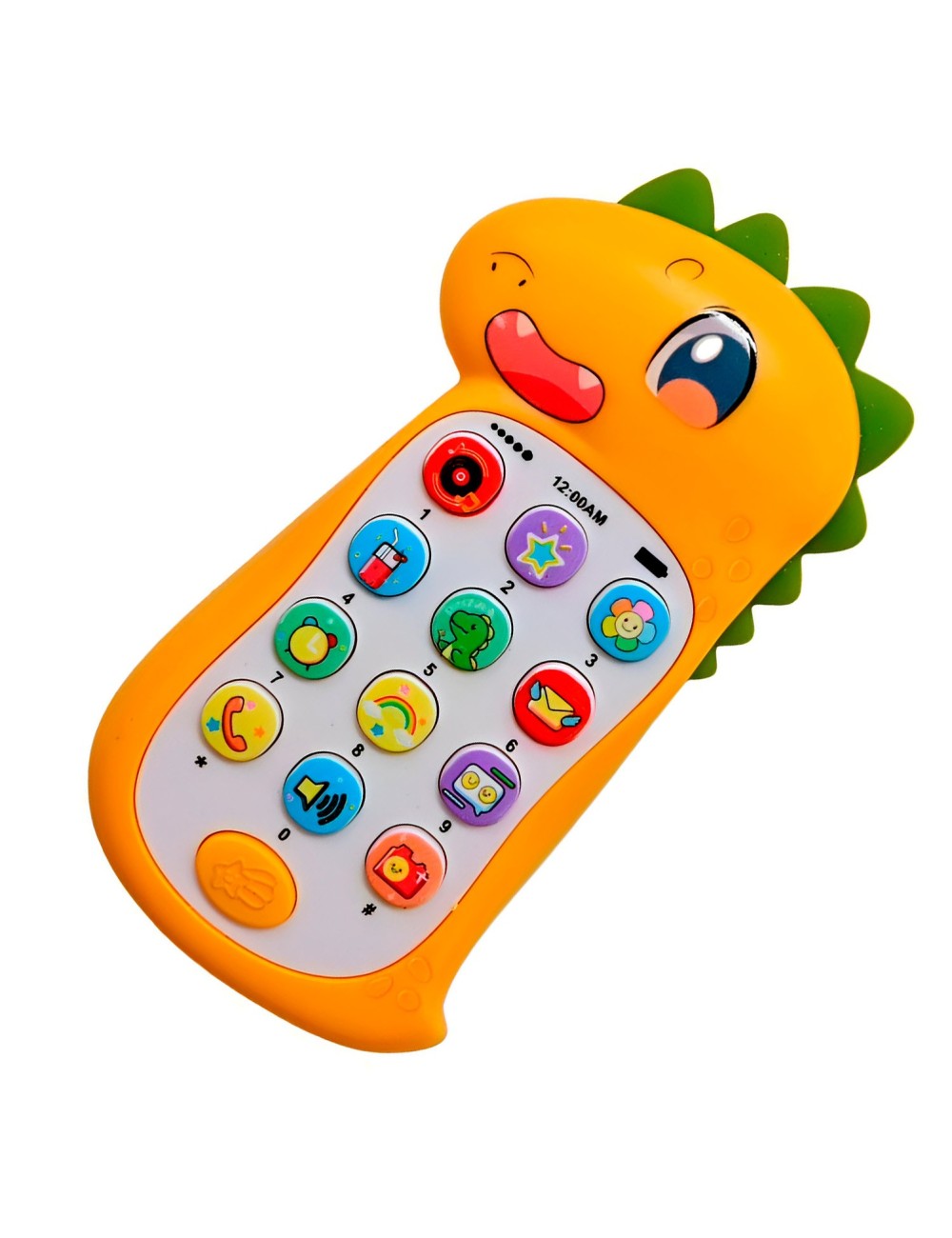 Teléfono Celular Juguete Musical Dinosaurio Niño + Baterias