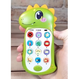 Teléfono Celular Juguete Musical Dinosaurio Niño + Baterias