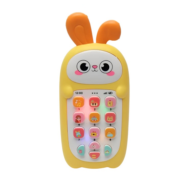 Teléfono Celular Juguete Musical Conejo Niño Bebe + Baterias