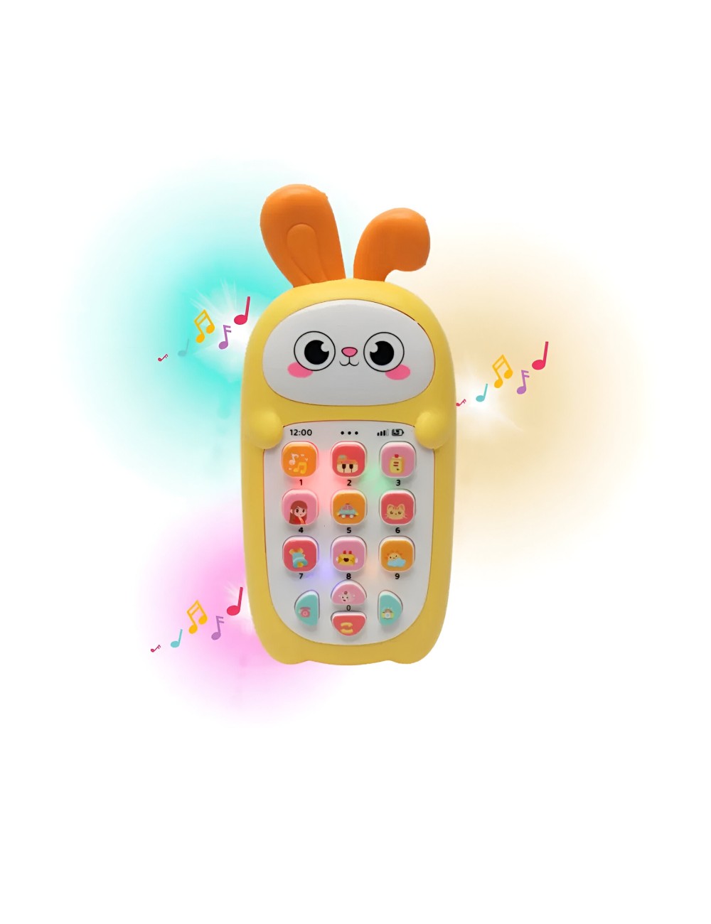 Teléfono Celular Juguete Musical Conejo Niño Bebe + Baterias