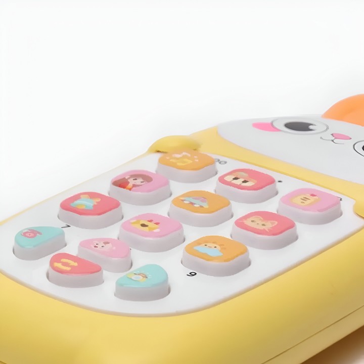 Teléfono Celular Juguete Musical Conejo Niño Bebe + Baterias