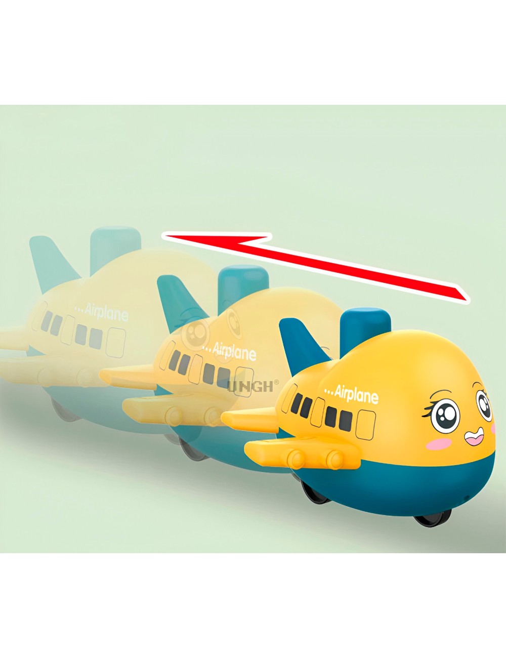 Aviones De Cuerda Multicolor Juguete Niños X 4 Unidades Set