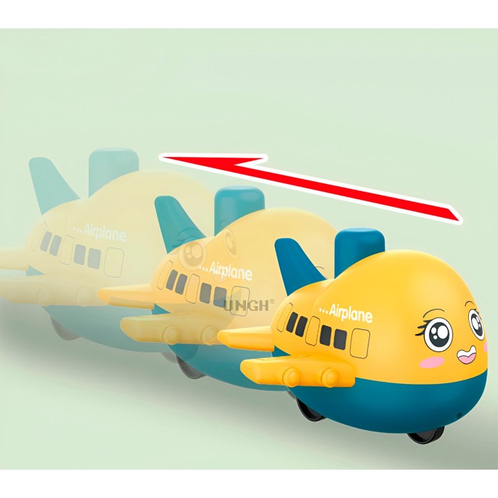 Aviones De Cuerda Multicolor Juguete Niños X 4 Unidades Set