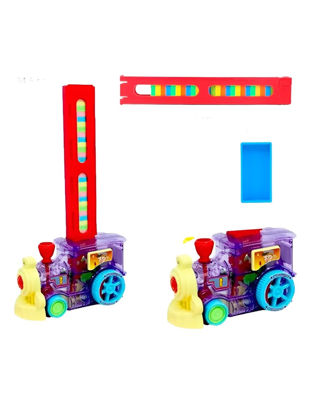 Tren Domino Automático Coche Electrónico Niño Juguete