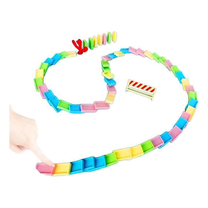 Tren Domino Automático Coche Electrónico Niño Juguete
