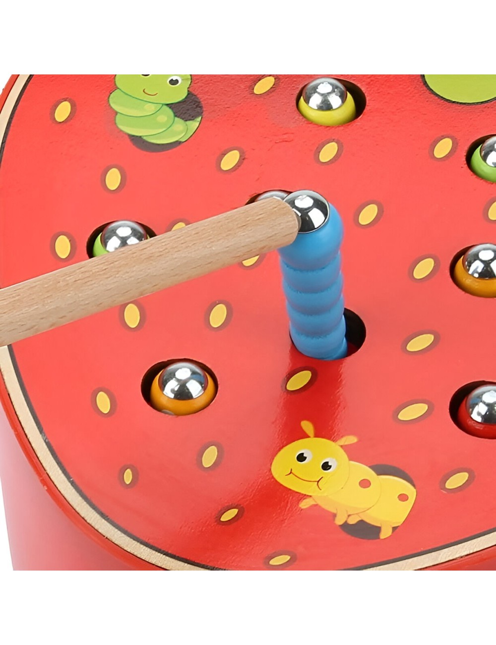 Juego De Pesca Madera Fresa Juguete Infantil Niños Agilidad
