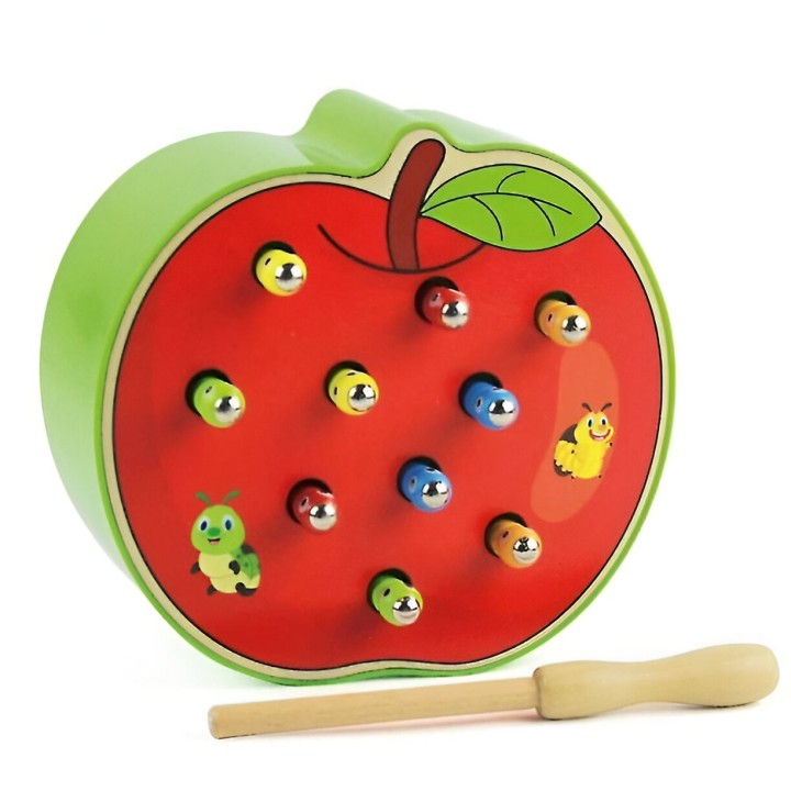 Juego De Pesca Madera Manzana Juguete Infantil Niño Agilidad