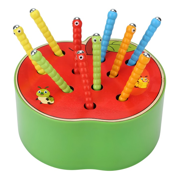 Juego De Pesca Madera Manzana Juguete Infantil Niño Agilidad