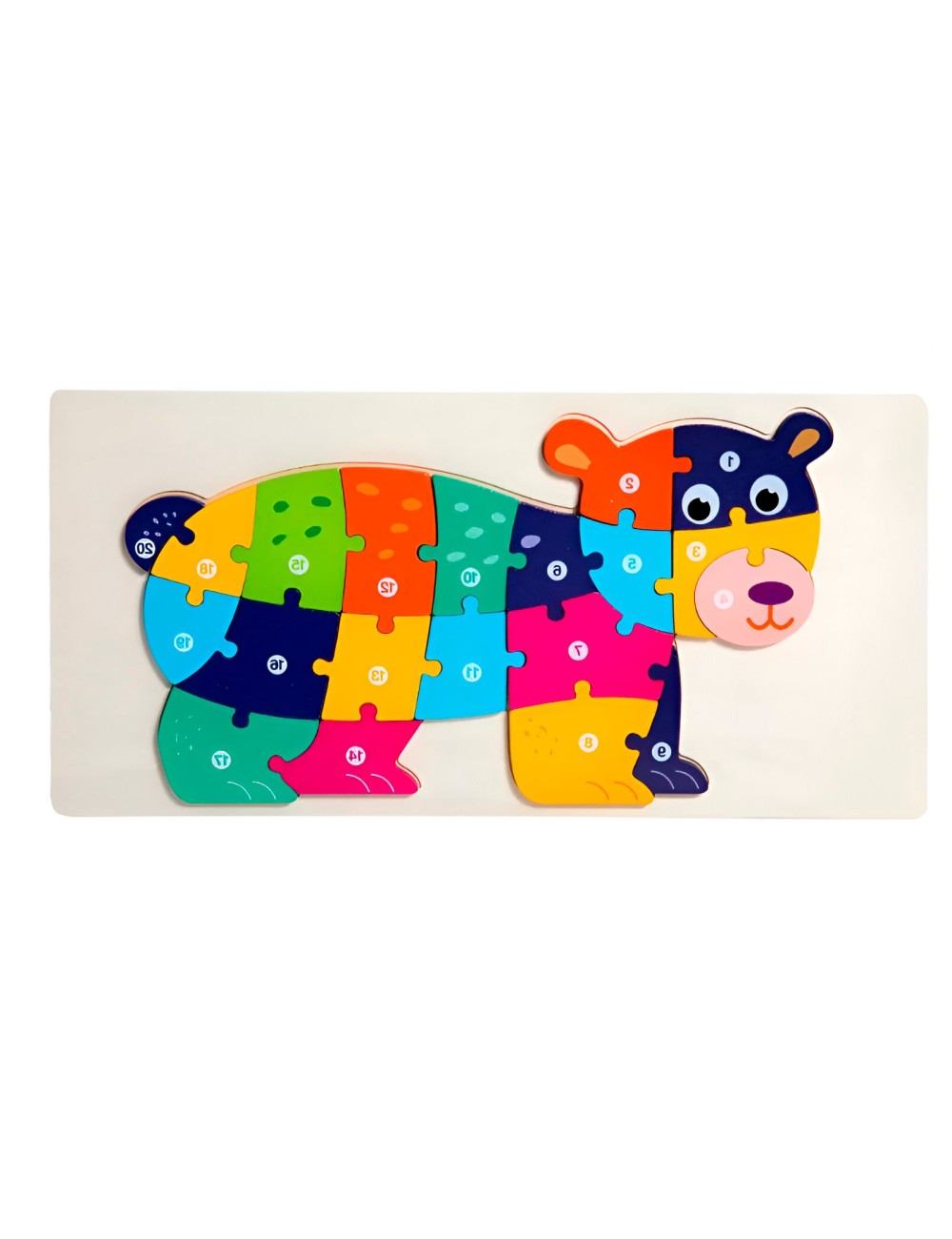Rompecabezas Oso Interactivo 3d Juego Didactico Color