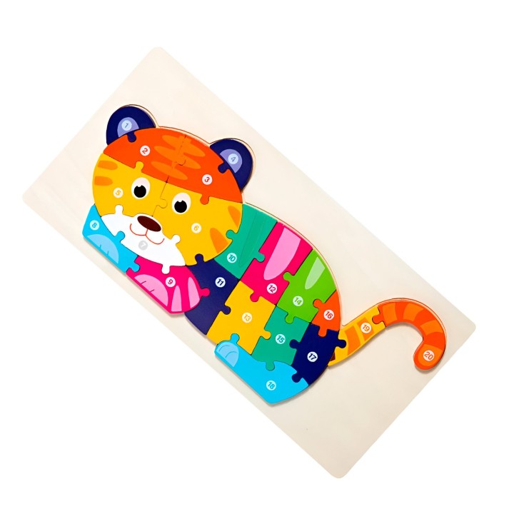 Rompecabezas Gato Interactivo 3d Juego Didactico Color