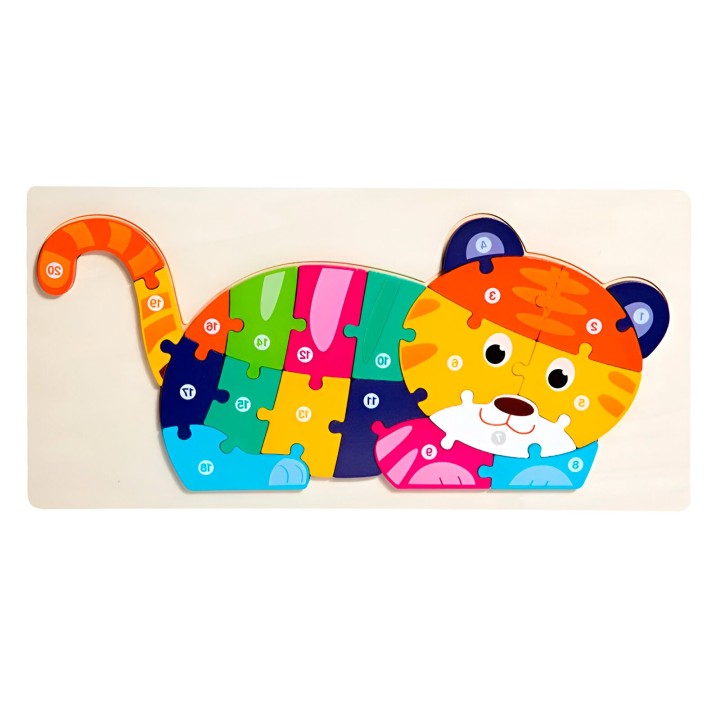 Rompecabezas Gato Interactivo 3d Juego Didactico Color