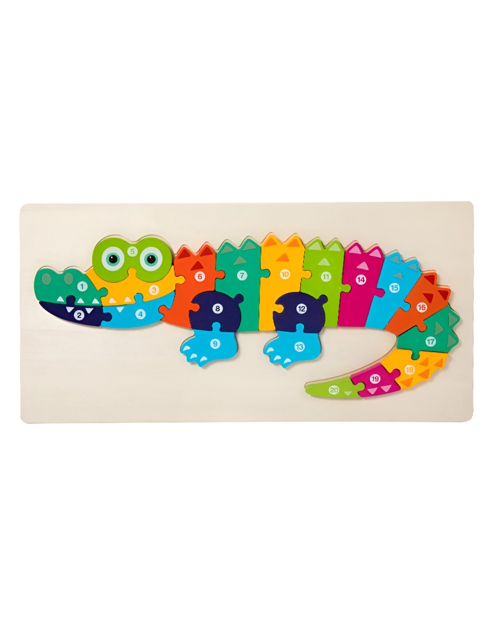 Rompecabezas Cocodrilo Interactivo 3d Juego Didactico Color