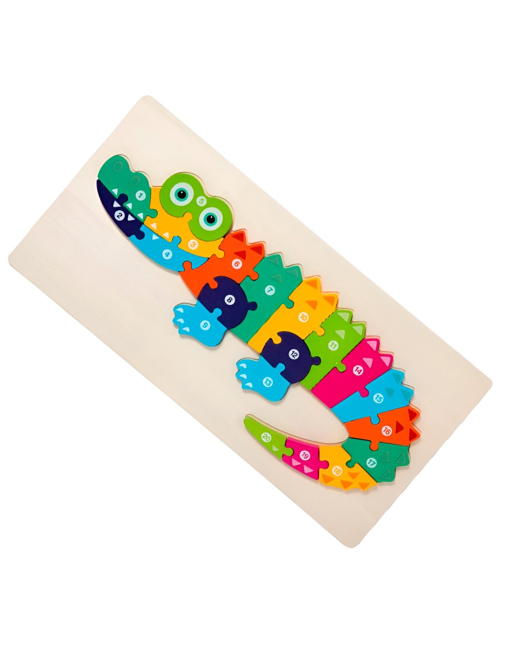 Rompecabezas Cocodrilo Interactivo 3d Juego Didactico Color