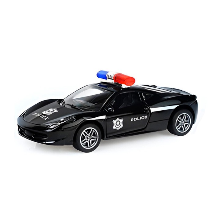 Carro Policia Deportivo Juguete Coleccionable De Cuerda