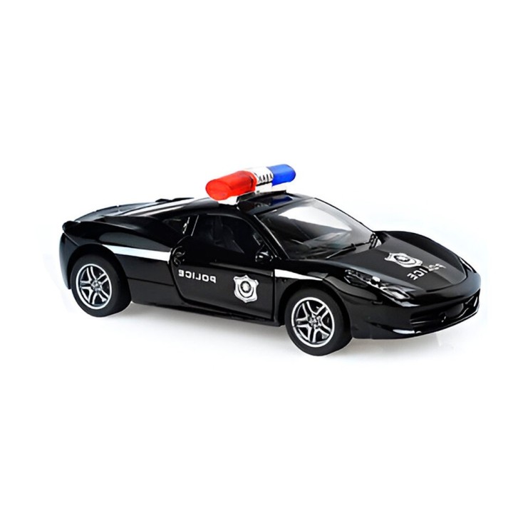Carro Policia Deportivo Juguete Coleccionable De Cuerda