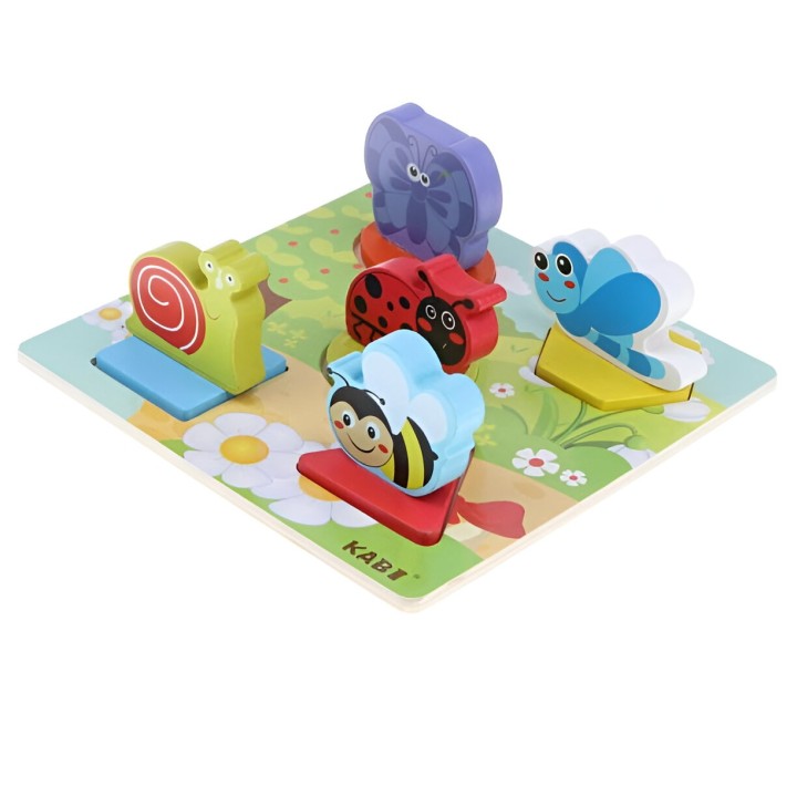 Juego Tablero Colores Encastre Figuras Animales Desarrollo