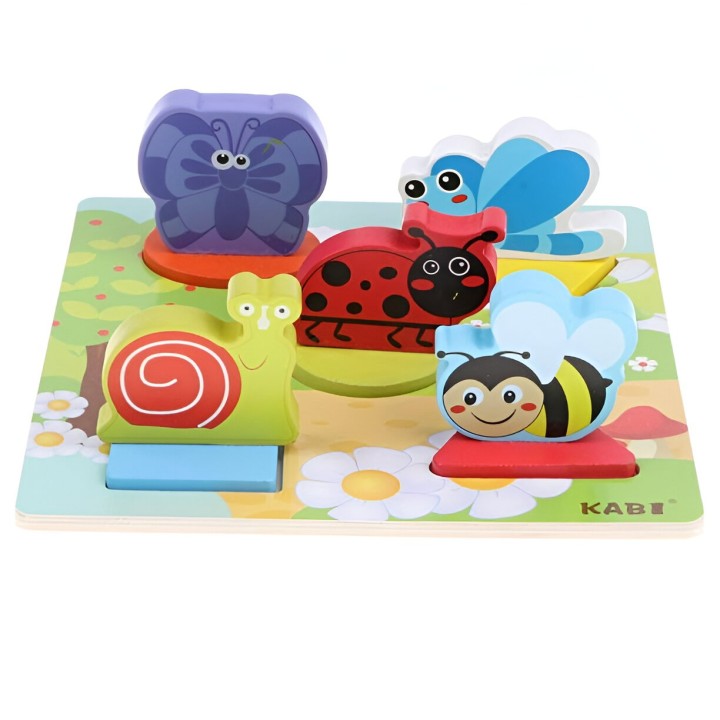 Juego Tablero Colores Encastre Figuras Animales Desarrollo