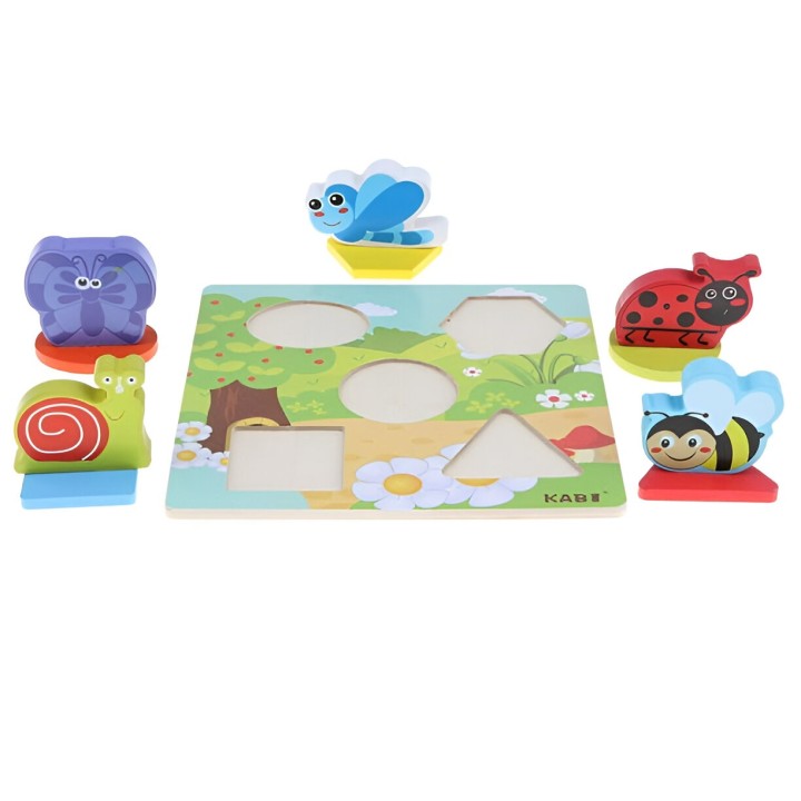 Juego Tablero Colores Encastre Figuras Animales Desarrollo