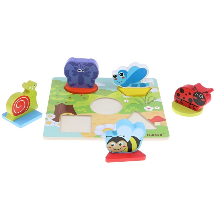 Juego Tablero Colores Encastre Figuras Animales Desarrollo