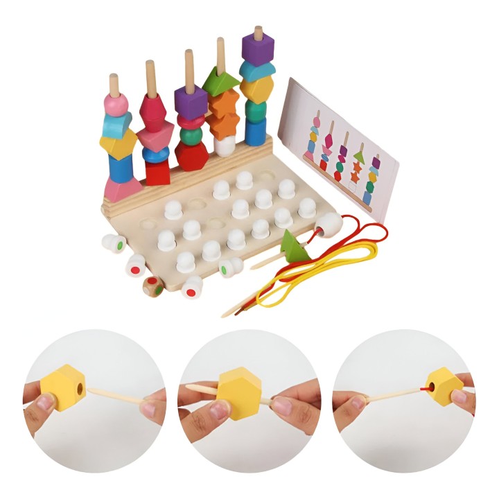 Juego Tablero Pesca Colores Encastre Figuras Desarrollo