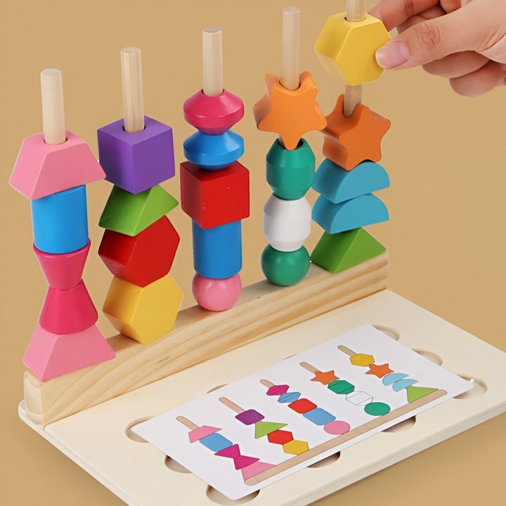 Juego Tablero Pesca Colores Encastre Figuras Desarrollo