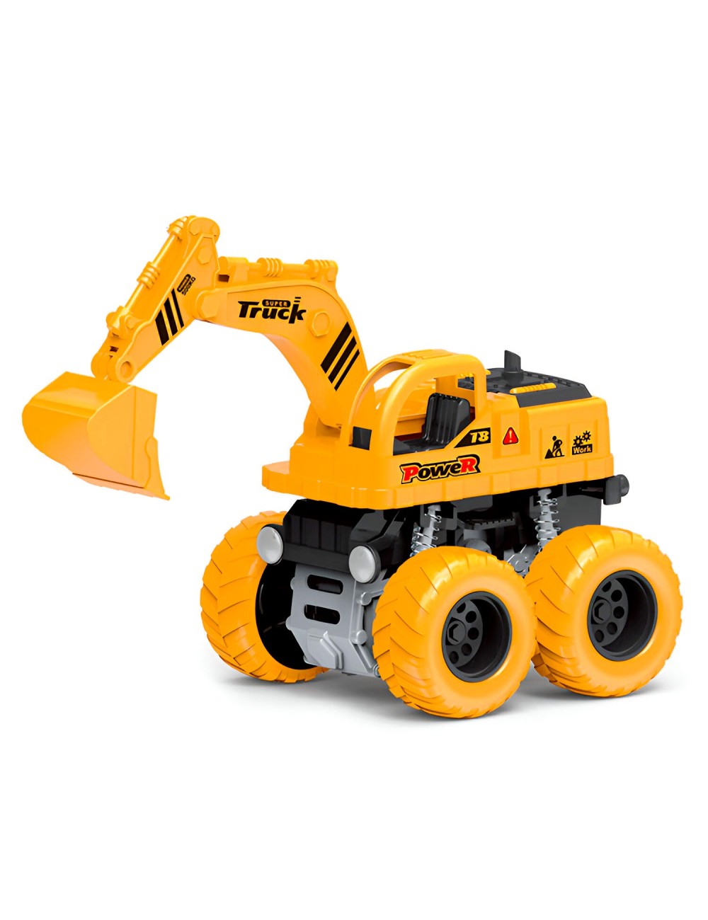 Retroexcavadora Bulldozer Truck Impulso Constructor Juguete