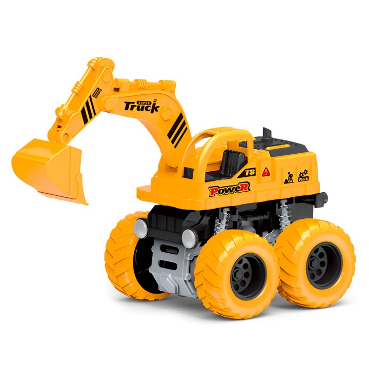 Retroexcavadora Bulldozer Truck Impulso Constructor Juguete