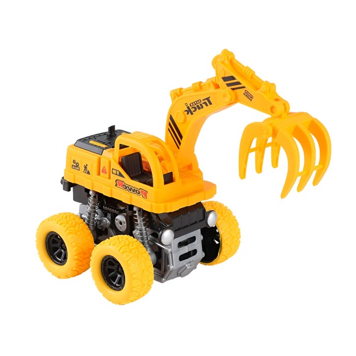 Retroexcavadora Bulldozer Truck Impulso Constructor Juguete