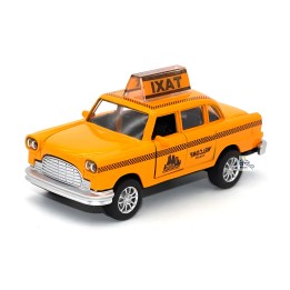 Carro Taxi Amarillo Juguete Coleccionable De Cuerda