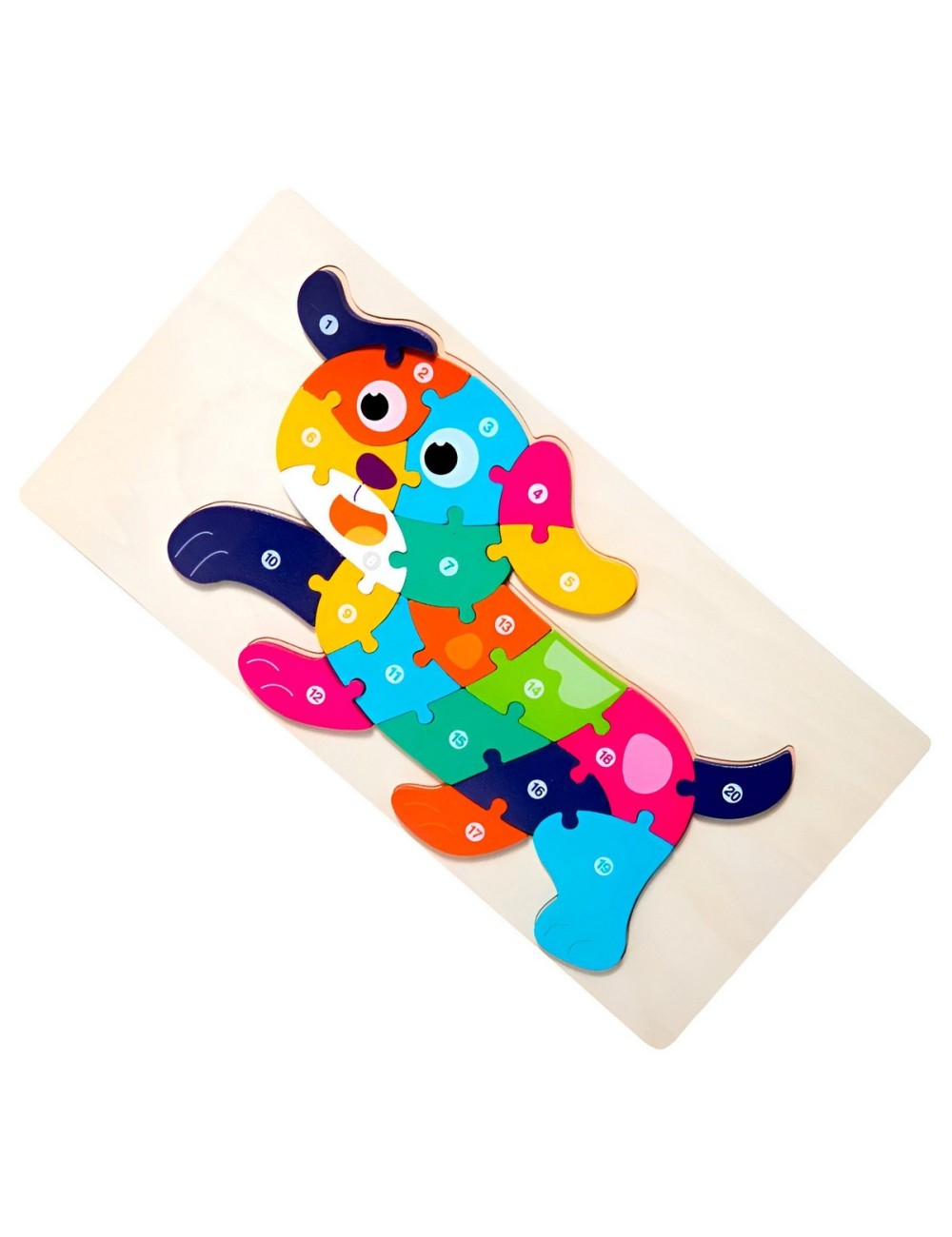 Rompecabezas Perrito Interactivo 3d Juego Didactico Color