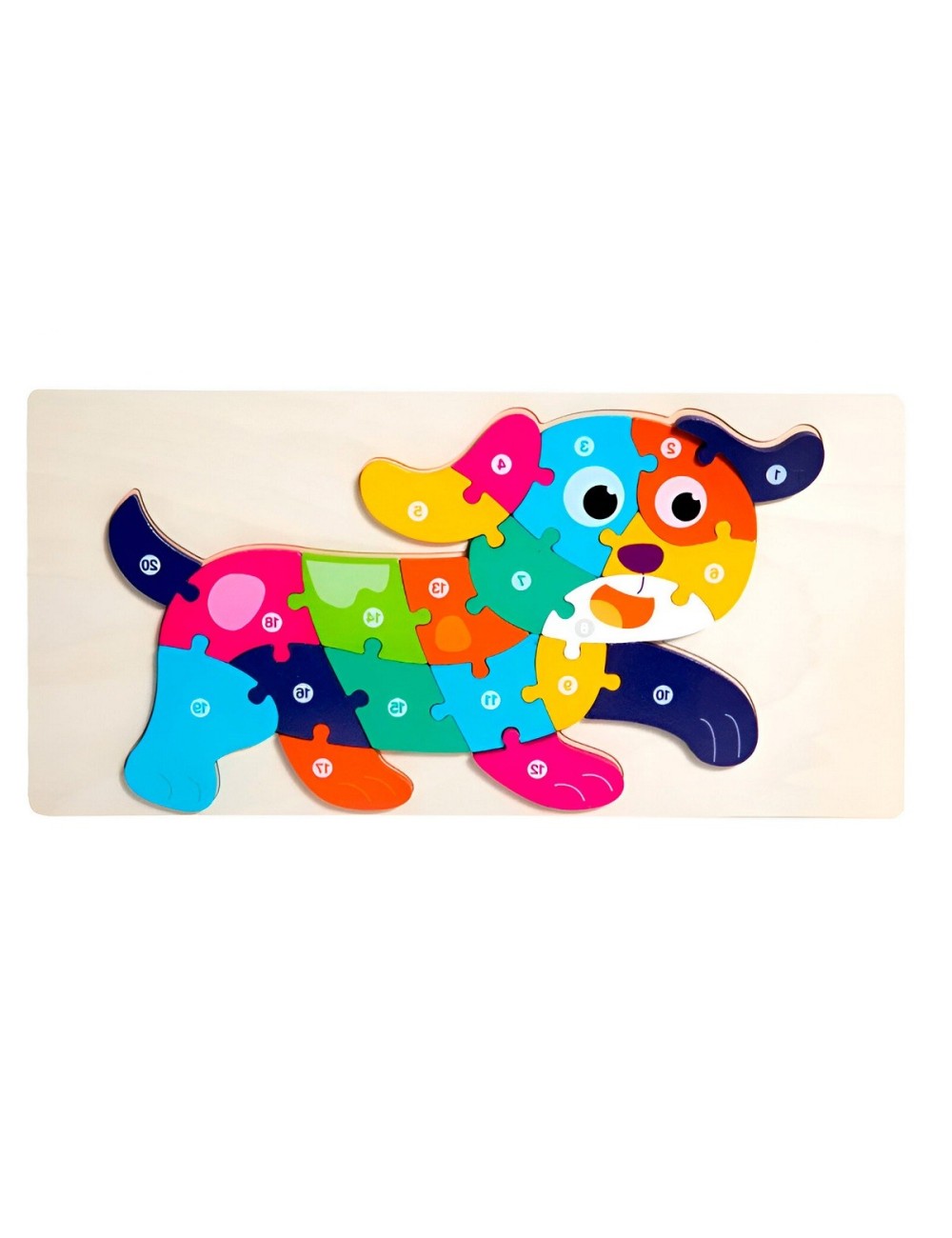 Rompecabezas Perrito Interactivo 3d Juego Didactico Color