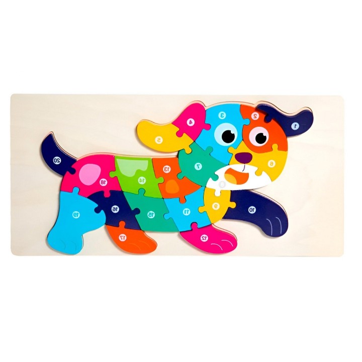 Rompecabezas Perrito Interactivo 3d Juego Didactico Color