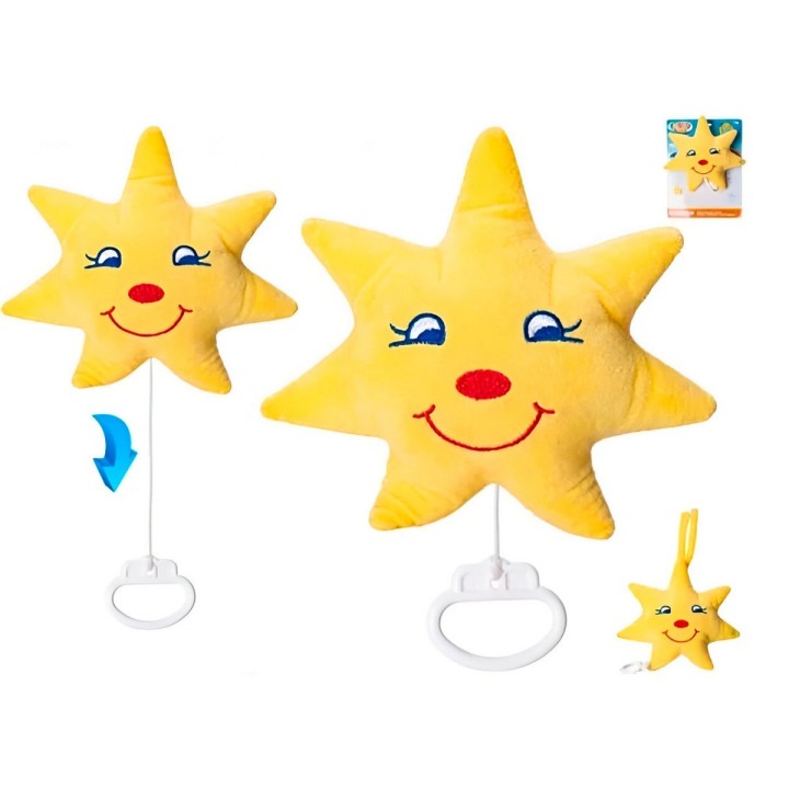 Caja Musical Peluche Estrella Móvil Relajante Cuna Bebe