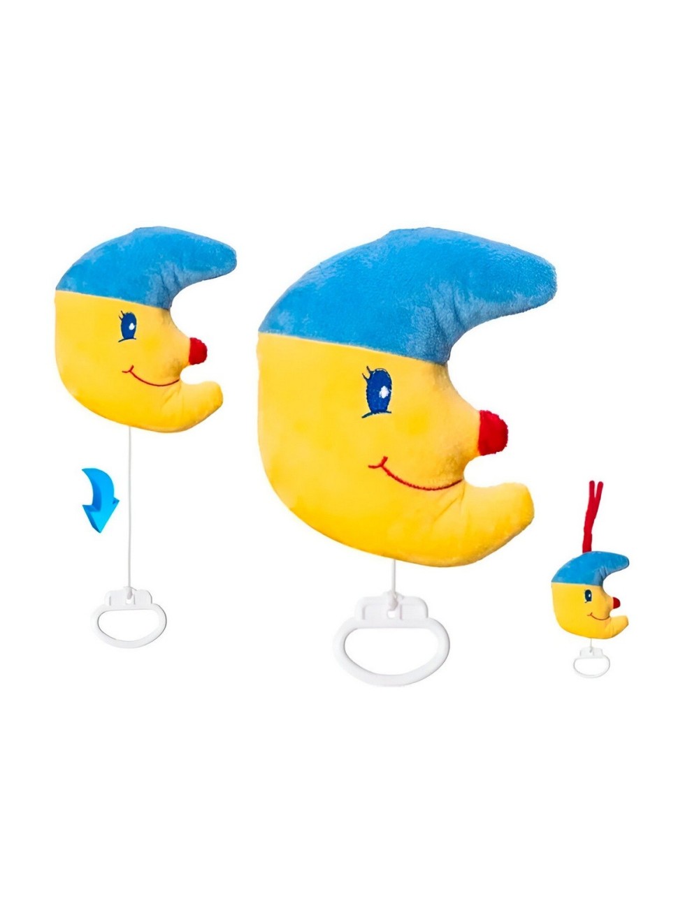 Caja Musical Peluche Luna Móvil Sueños Relajante Cuna Bebe