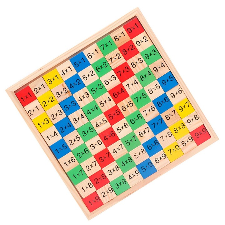 Juego De Madera Multiplicacion Matematicas Aprendizaje