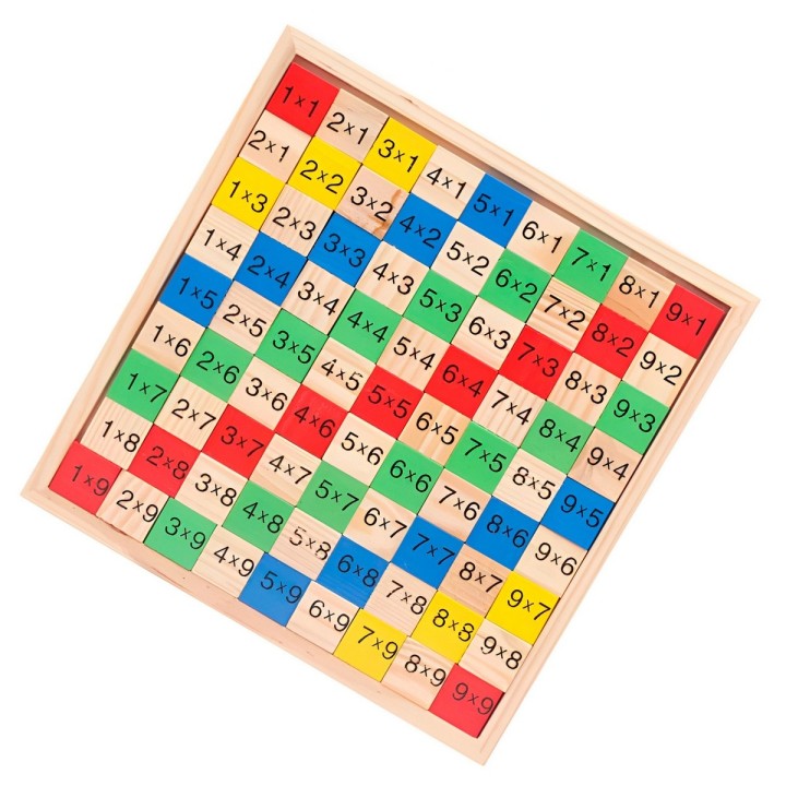 Juego De Madera Multiplicacion Matematicas Aprendizaje