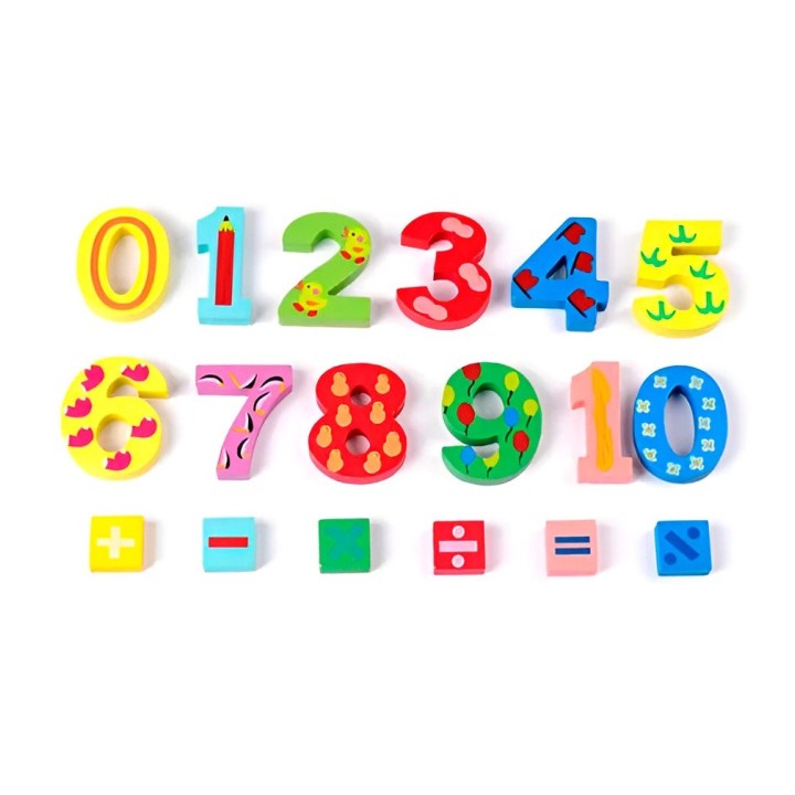 Juego De Madera Operaciones Matematicas Aprendizaje