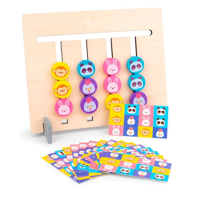 Juego Madera Encastre Figura Coordinacion Aprendizaje Niños
