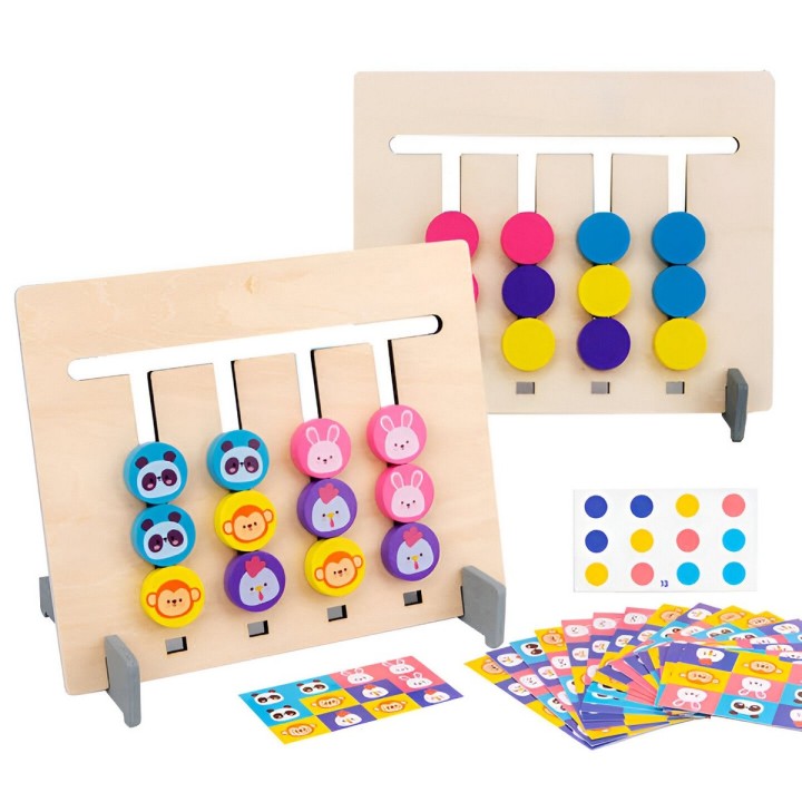 Juego Madera Encastre Figura Coordinacion Aprendizaje Niños