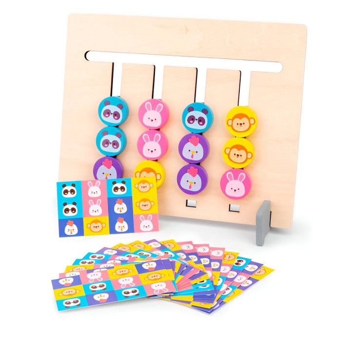 Juego Madera Encastre Figura Coordinacion Aprendizaje Niños