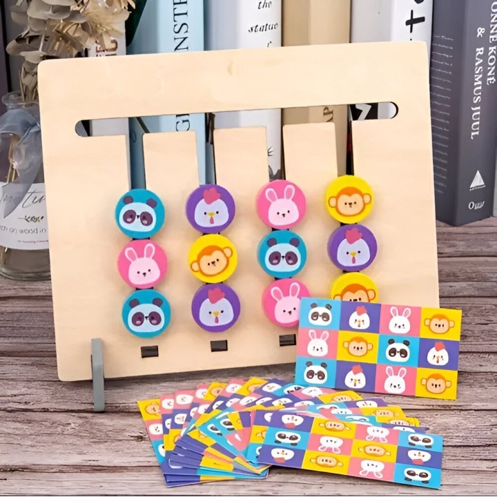 Juego Madera Encastre Figura Coordinacion Aprendizaje Niños
