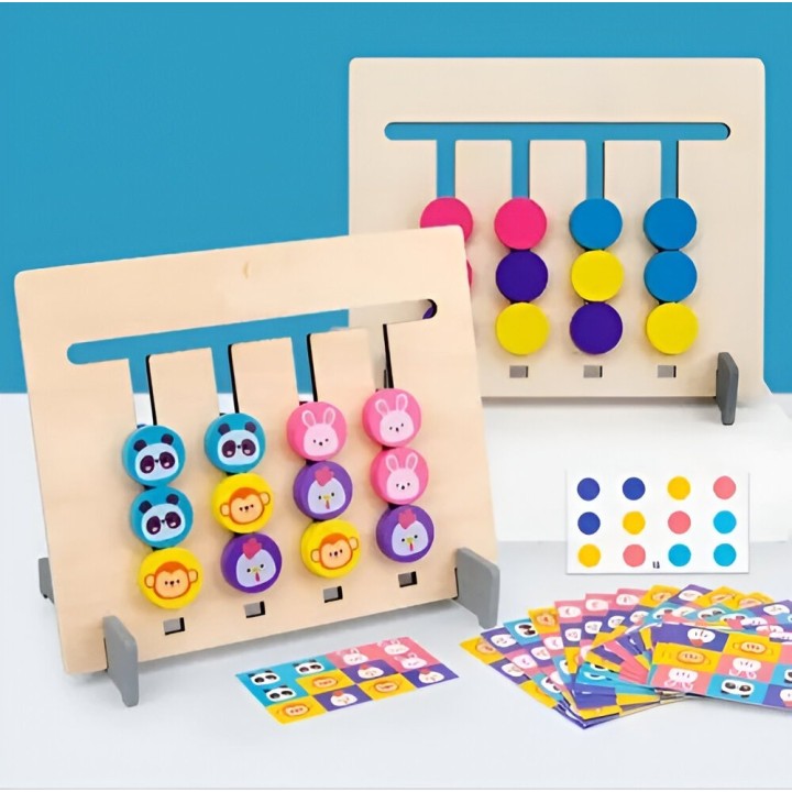 Juego Madera Encastre Figura Coordinacion Aprendizaje Niños