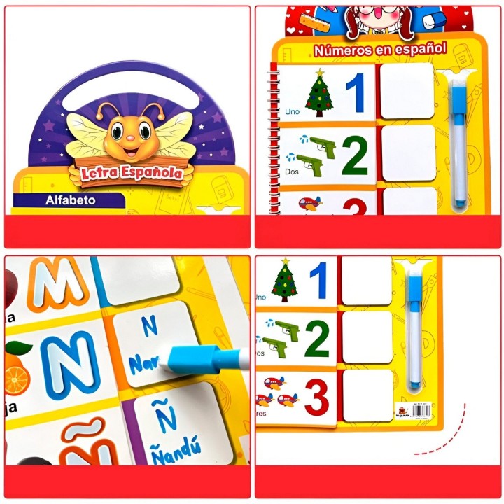 Libro Didáctico Interactivo Aprendizaje Alfabeto Letras