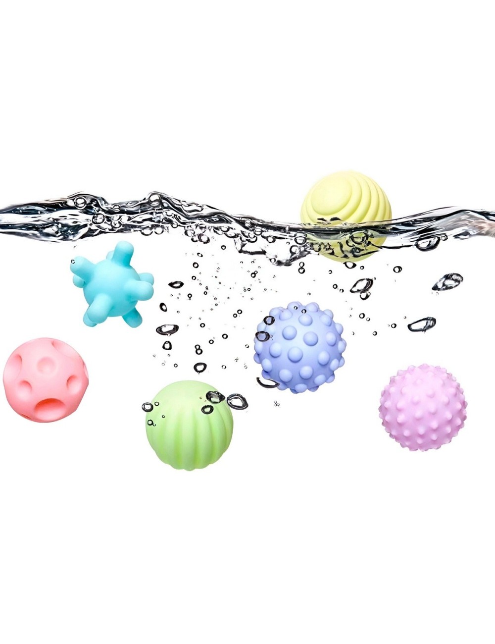 Pelota Bola Antiestrés Tina Baño Juguete Niños Bebe Sonido