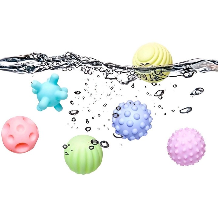 Pelota Bola Antiestrés Tina Baño Juguete Niños Bebe Sonido